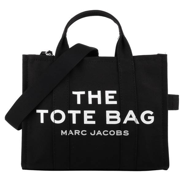 MARC JACOBS-TRAVELER 字母帆布兩用托特包(黑)M