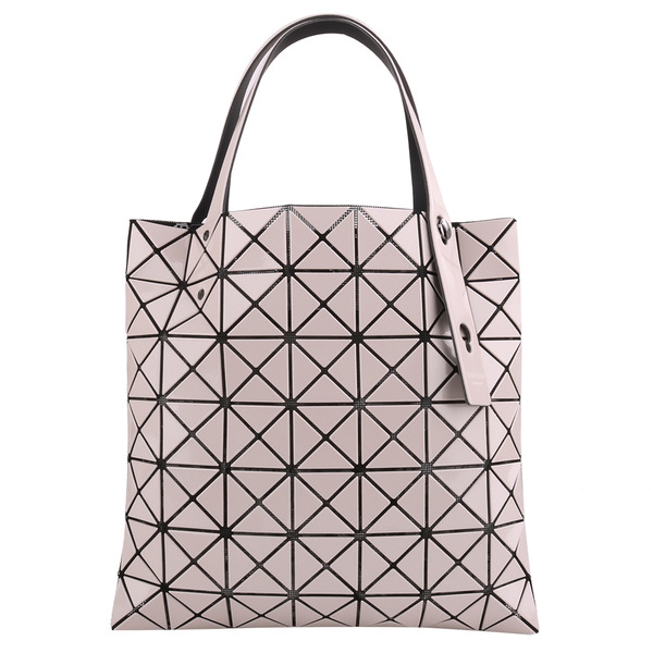 BAOBAO-幾何小菱格7x7手提包/米(亮面)