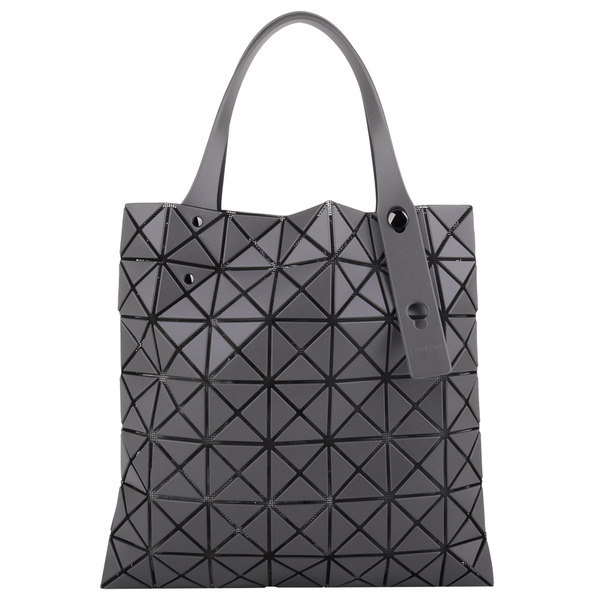 BAOBAO-皮質幾何小菱格7x7手提包/深灰(霧面)