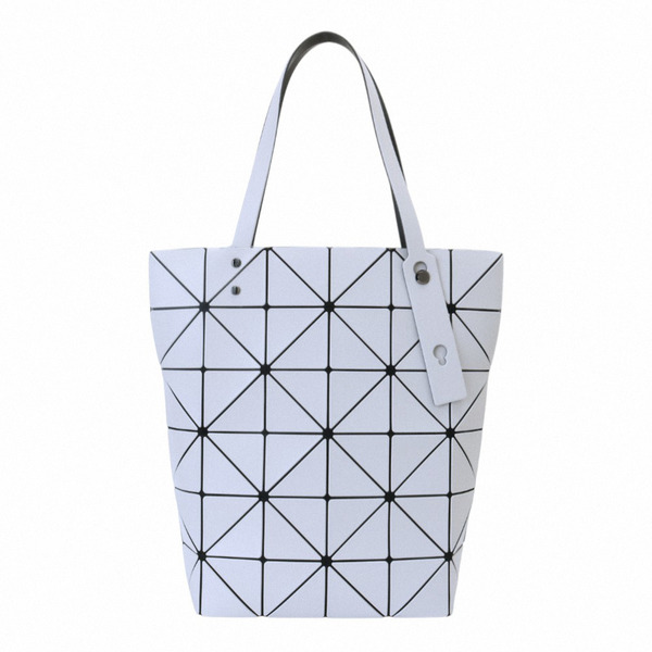 BAOBAO-BLOCKY幾何方格6x6托特包(灰米白)