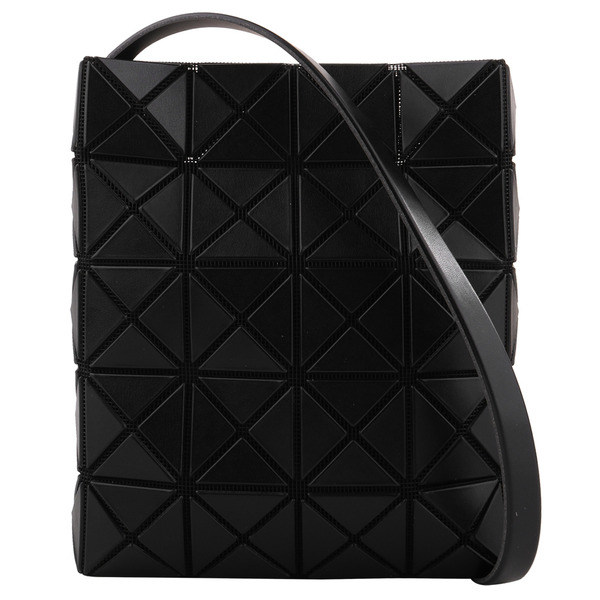 BAOBAO-皮質4x5 幾何菱格肩斜背手機包(霧黑)