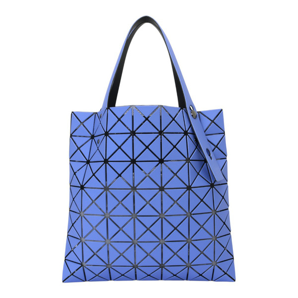 BAOBAO-皮質幾何方格7x7手提包(藍色)霧面