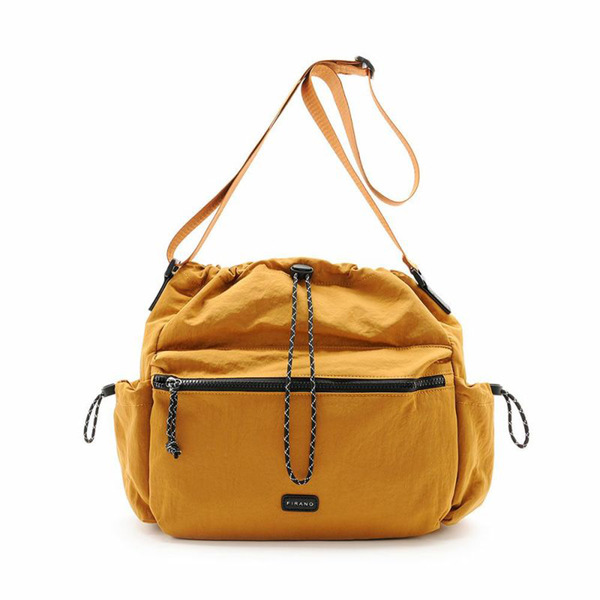 FIRANO-墊圈尼龍抽繩單肩包(多色)