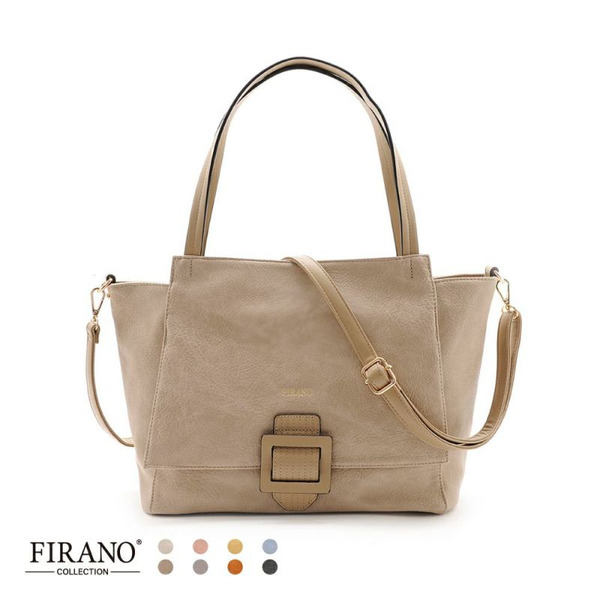 FIRANO皮帶扣皮革手提/斜背兩用包(多色)