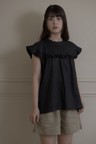 簡約秀麗黑短上衣