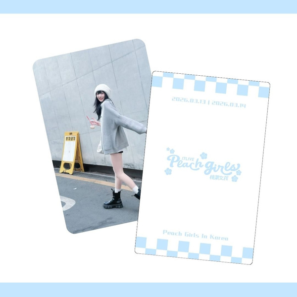 【預購】2026.03.13-14桃氣女孩首次前進首爾紀念品_限量鐳射卡