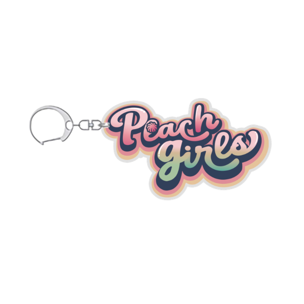 桃氣女孩Logo吊飾