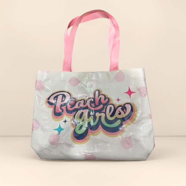 桃氣女孩Logo防水提袋
