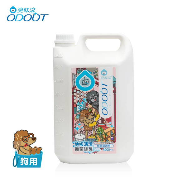 狗 地板清潔 4000ml 濃縮無香精