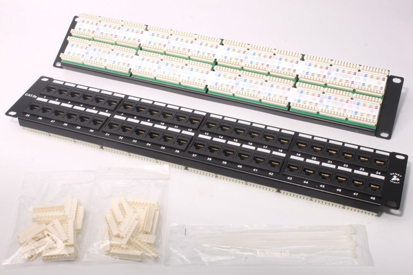 【3ANET】台製 ●模組式 ●2U 19吋 ●48 Ports ●Patch Panel ●網路跳線面板