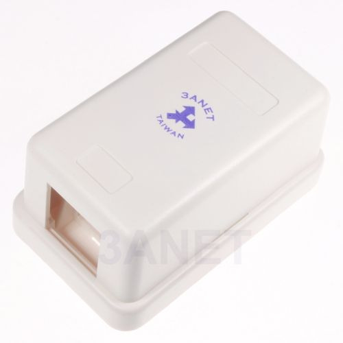 【3ANET】台製 ●RJ45 ●單 / 雙 / 四 / 六 / 八 孔 ●資訊桌盒 ●白色