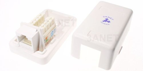 【3ANET】台製 ●RJ45 ●C5e / C6 ●單孔 / 雙孔 ●資訊桌盒