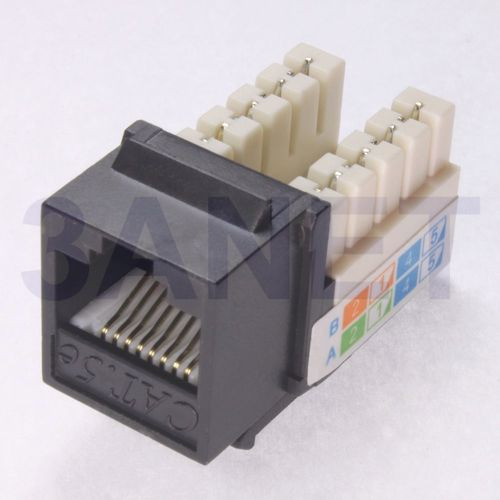 【3ANET】台製 ●打線式 ●窄型 ●RJ45 ●C5e / C6 ●Keystone Jack ●資訊插座 ●網路接頭 ●7色