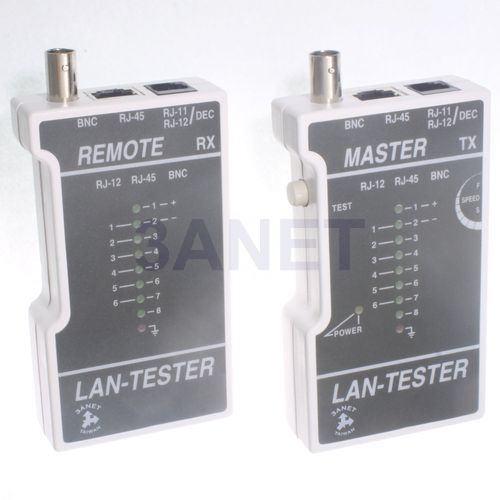【3ANET】台製 ●BNC ●RJ12 / RJ45 ●網路 Cable 線 ●測試器 ●網路線測試器