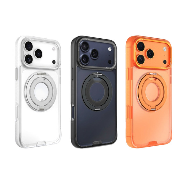 HODA iPhone 17/Air系列MagSafe軍規360度指環支架殼