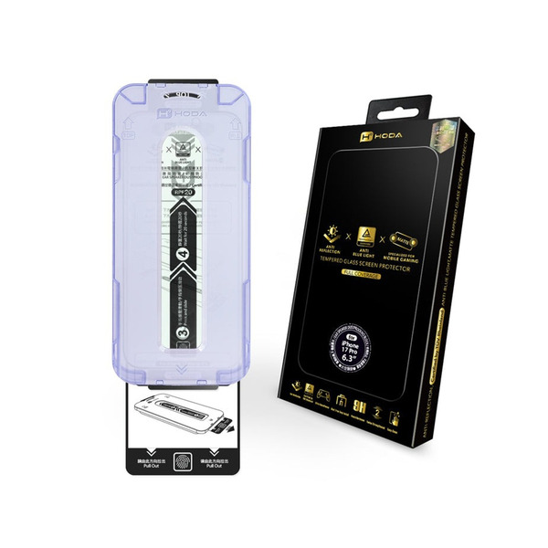 HODA iPhone17/Air系列AR抗藍光霧面玻璃貼