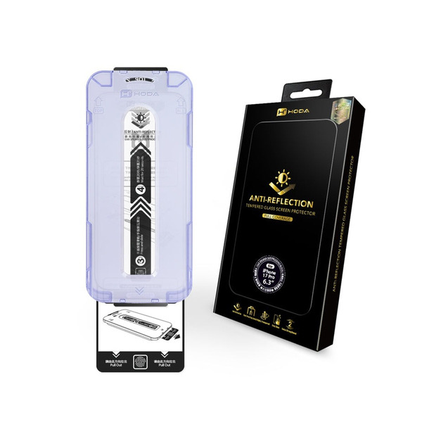 HODA iPhone17/Air 系列AR抗反射玻璃/霧面保護貼