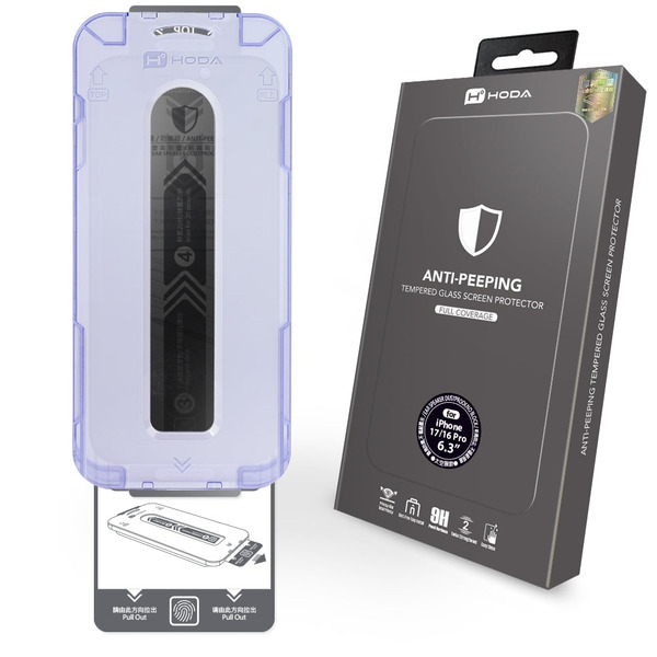 HODA iPhone17/Air系列亮面/防窺玻璃保護貼