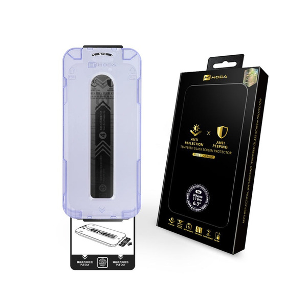 HODA iPhone17/Air 系列AR抗反射霧面/防窺玻璃保護貼