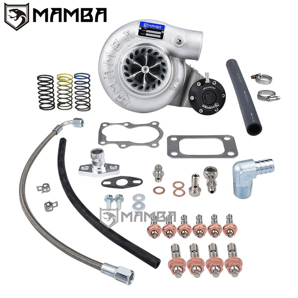 (Stock in AU) MAMBA 12-6 Oil-Cooled Turbocharger For Nissan TD42 GU 3" TD05H-18G 6cm Bolt-On Hsg