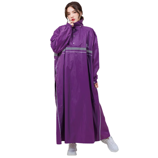 R3半開式雙側開連身雨衣