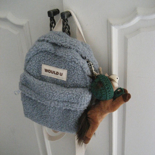 泰迪熊絨毛 寶寶後背包｜would U