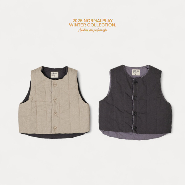 不對稱絎縫背心 - Normal Play
