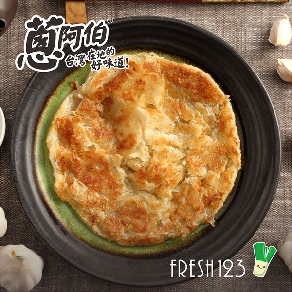 【蔥阿伯】LIGHT香蒜抓餅 450g（ 5片 ）