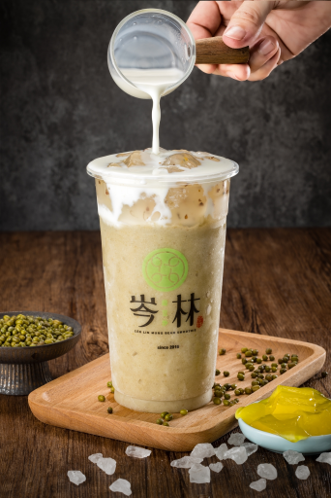 粉粿牛奶綠豆沙