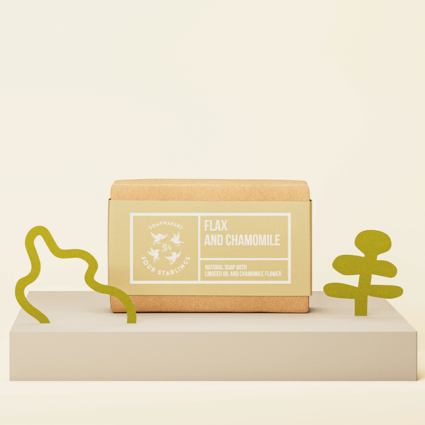 天然沐浴洗臉皂 - 亞麻洋甘菊