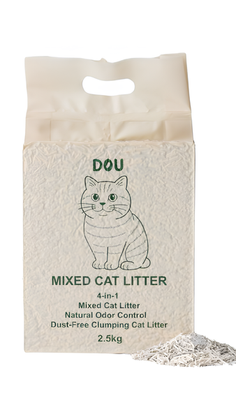 DOU經典四合一｜豆腐砂+活性碳+木薯砂+膨潤土