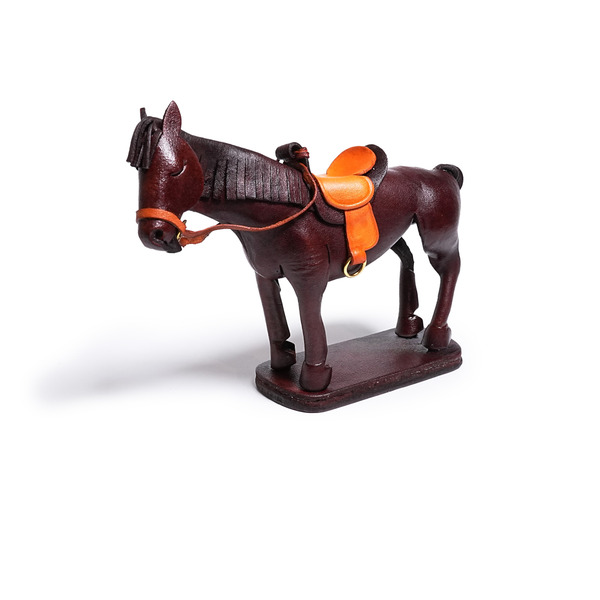 黑茶色馬擺件