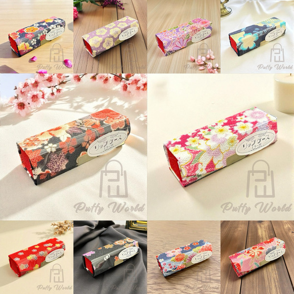 日本京都友禪縮緬<口紅盒/唇膏盒/印鑑盒>/京都藝美堂