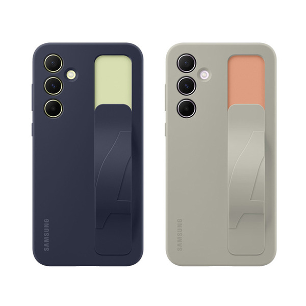 三星 原廠 Galaxy A55 立架式矽膠保護殼 (附指環帶) EF-GA556