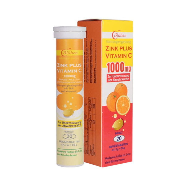 速補美C含鋅發泡錠 20錠/支