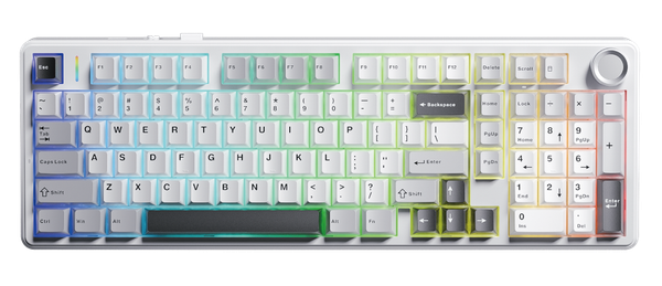 狼蛛 AULA F99pro 暗夜國度 （淺灰+白+深灰）(星矢軸-繁中)