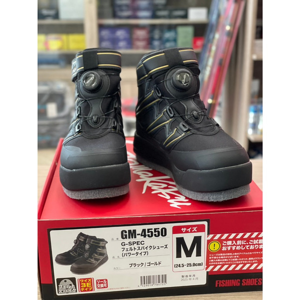 🔥【台南平昇釣具】🔥GAMAKATSU 新款 GM-4550 可換底 旋鈕 釣魚鞋G SPEC旋鈕磯釣釘鞋 GM4550