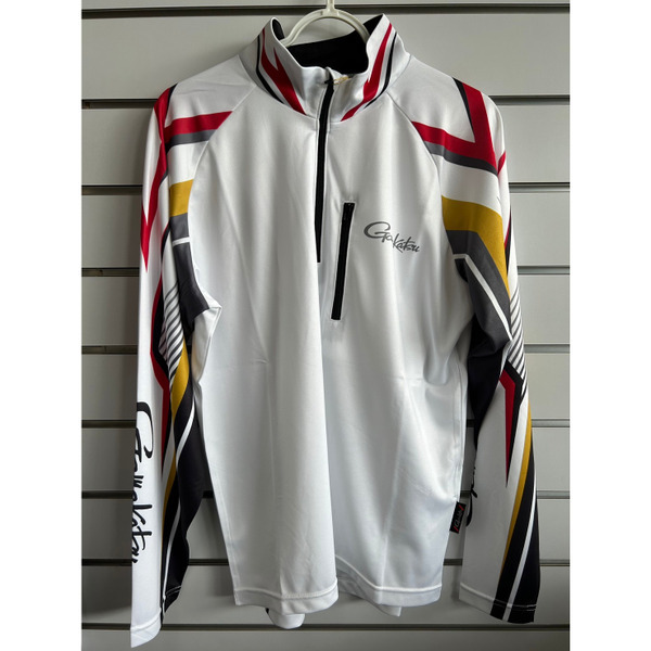 🔥【台南平昇釣具】🔥GAMAKATSU GM-3698 抗UV透氣拉鍊長袖衫 釣魚衣服 黑色 白色 GM3698
