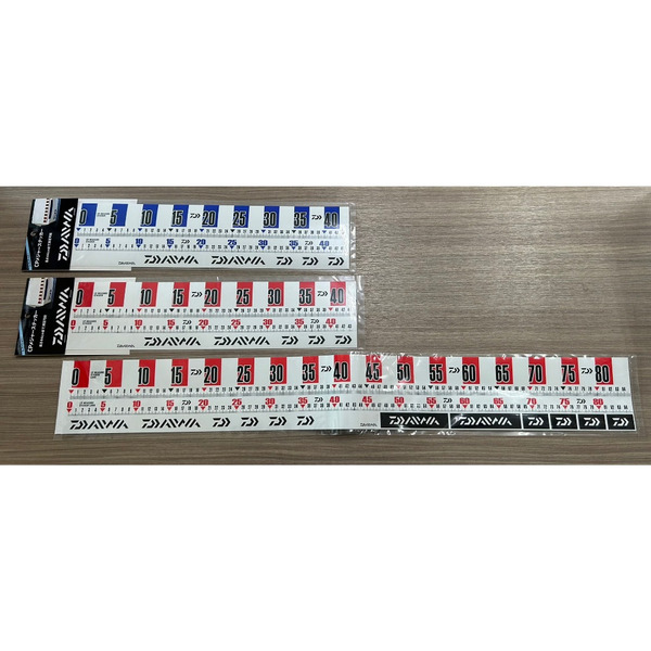 🔥【台南平昇釣具】🔥 DAIWA CP 魚尺貼紙 紅色 /藍色 量尺 防水 貼紙 5公分一刻 方便 萬用44/85公分