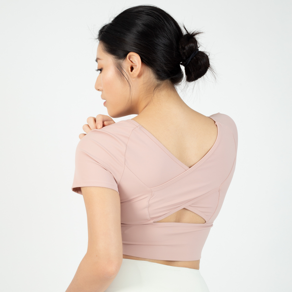 KAHA 美背修身短袖Bra Top