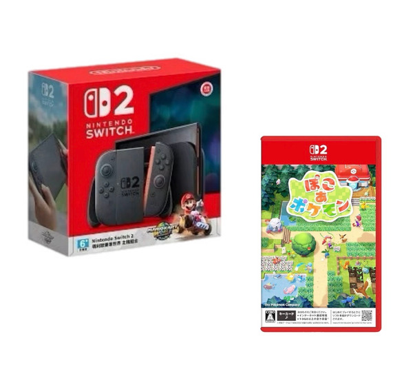 任天堂 NS Switch 2 瑪利歐世界賽車同捆主機+NS2 寶可夢 Pokopia 百變怪 國際中文版 組合