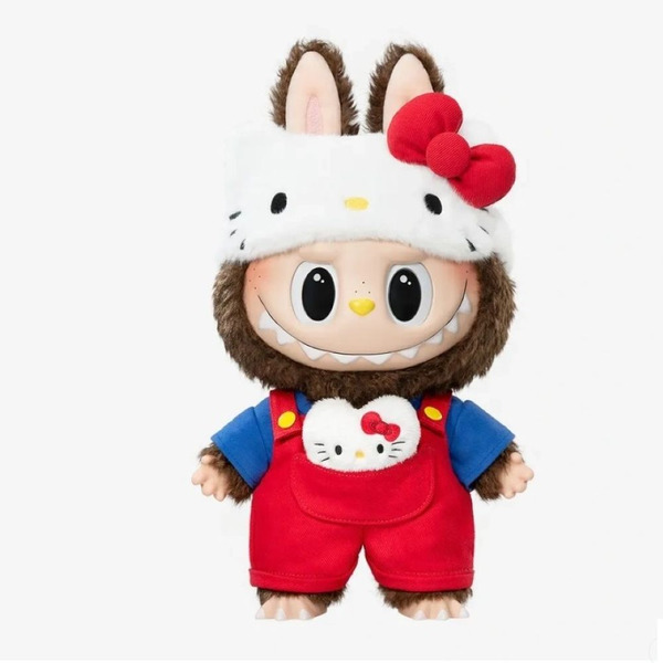 POPMART 泡泡瑪特 LABUBU THE MONSTERS × HELLO KITTY - 搪膠毛絨 公仔 大娃