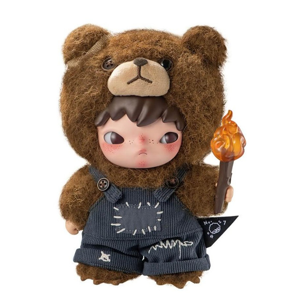 POPMART 泡泡瑪特 Hirono Living Wild-為喜樂而戰毛絨公仔 小野 小野熊 潮玩 公仔 掛飾娃娃 熊娃 16cm 全新未拆封