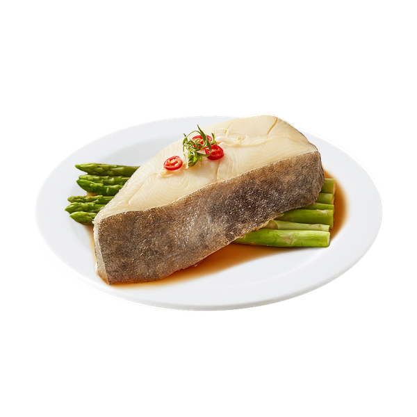 【勝崎生鮮】超大格陵蘭比目魚切片3片組(370公克/1片)