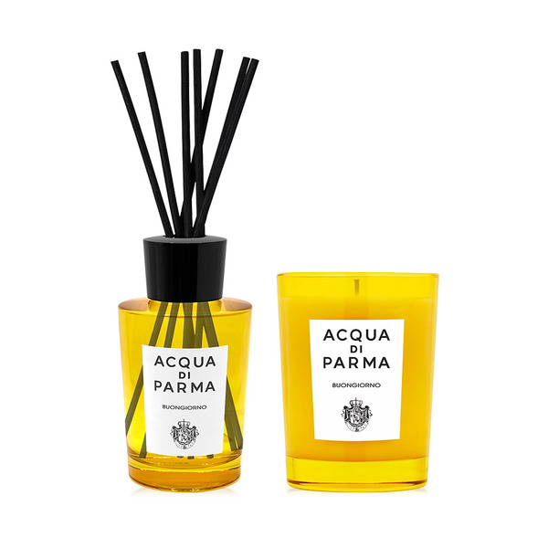 Acqua di Parma 帕爾瑪之水 早安室內香氛組 (擴香180ml+蠟燭200g)