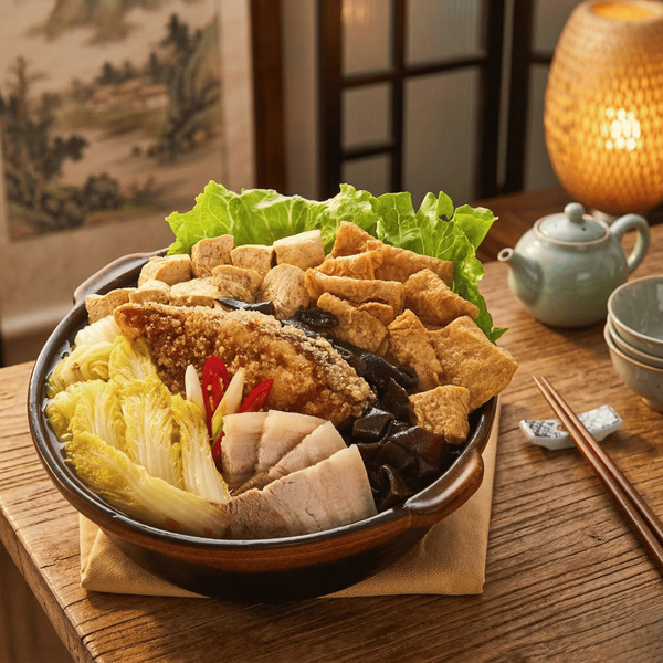 嘉義林聰明沙鍋菜魚肉組1組