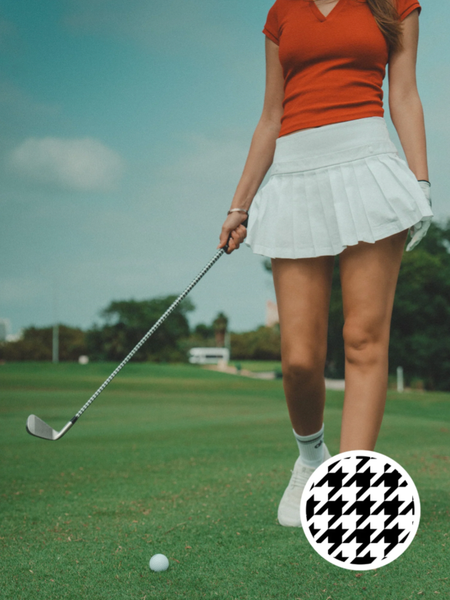 Caddy Wrap 杆身造型貼膜-Houndstooth系列（黑）