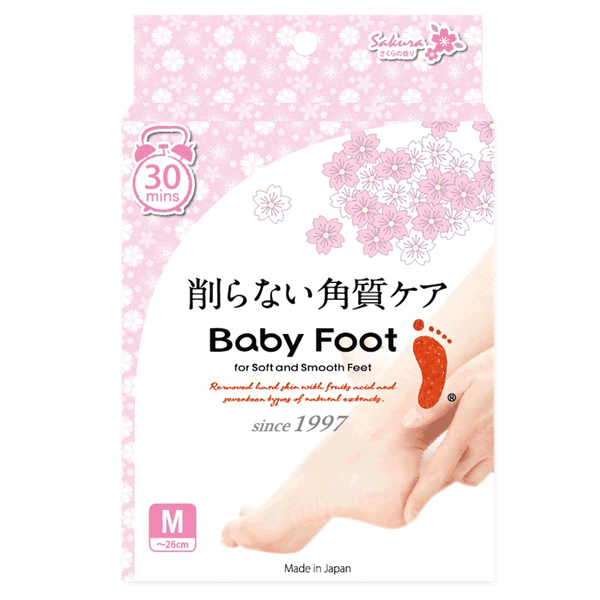 【Baby Foot】寶貝腳3D立體足膜30分鐘快速版(櫻花香)