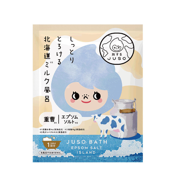 【JUSO BATH POWDER】泡澡時光北海道牛奶風呂入浴劑30g