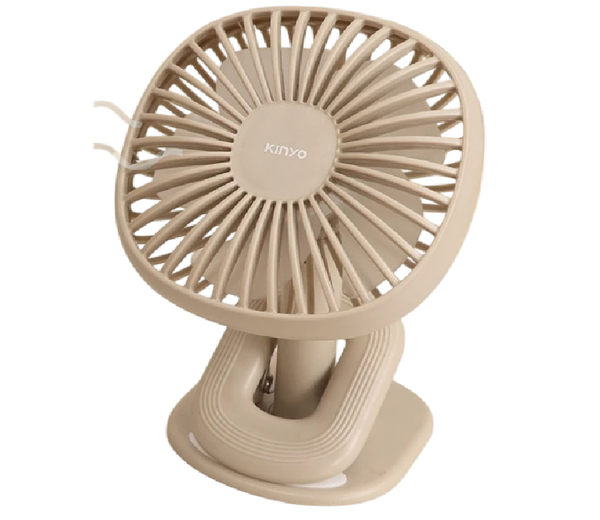 KINYO 夾立式兩用風扇｜可夾可站靈活運用 360°全方位旋轉 三檔強勁風力 嬰兒車/辦公室必備【皇兒】